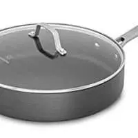 Calphalon Classic Nonstick Saute Pan with Cover, 5 quart, Grey