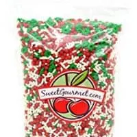SweetGourmet Twinquins Festive Flurry Mix - Christmas Sprinkles & Nonpareils (13oz)