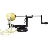 Precision Kitchenware - Stainless Steel Apple Peeler Corer and Slicer - Luxury Black Edition