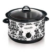 Crock-Pot 4.5-Quart Manual Slow Cooker, Damask Pattern