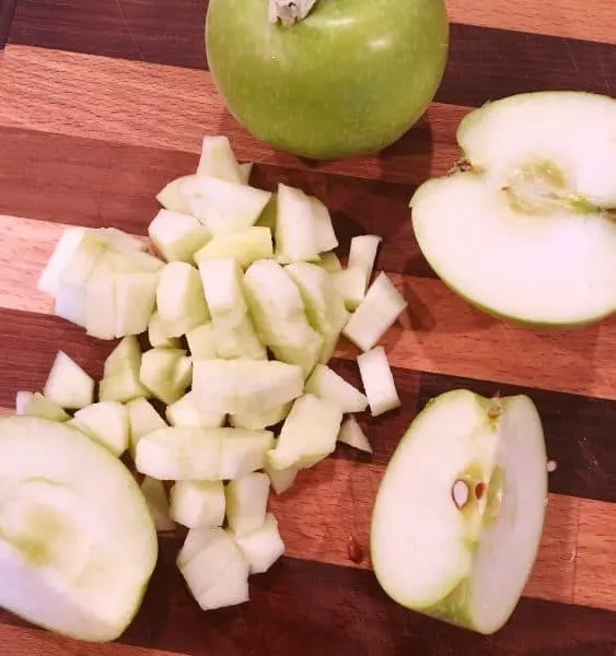 Sliced apples