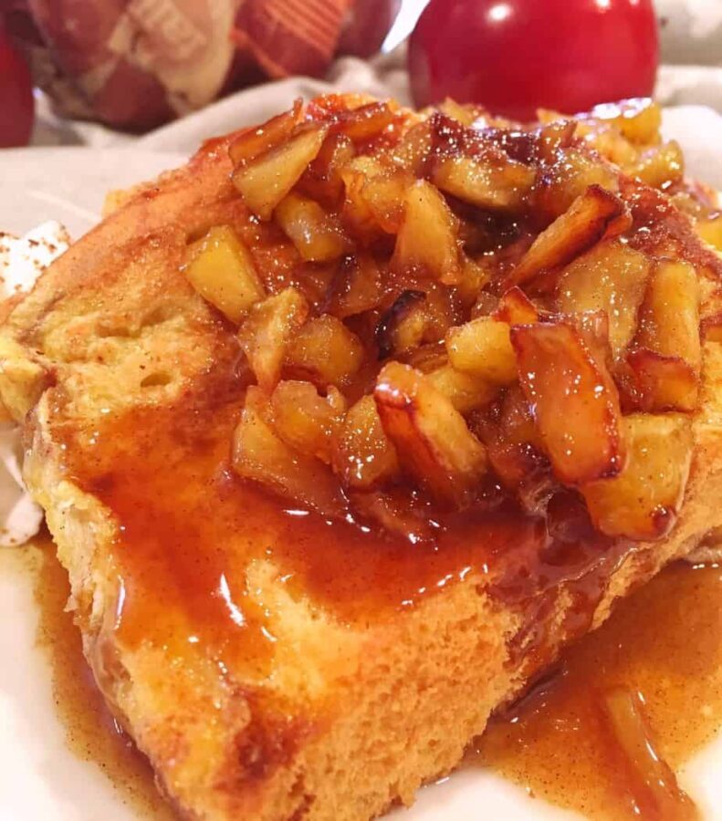 Caramel Apple Brioche French Toast