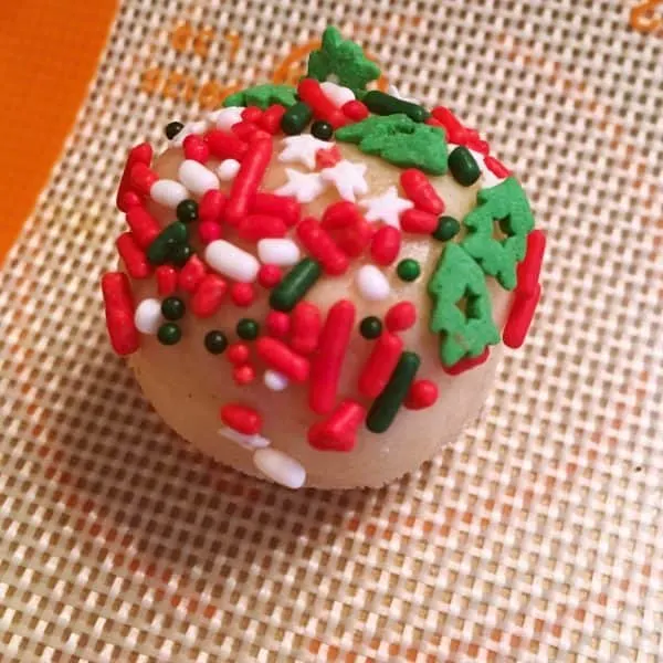 Christmas Cookies on baking sheet