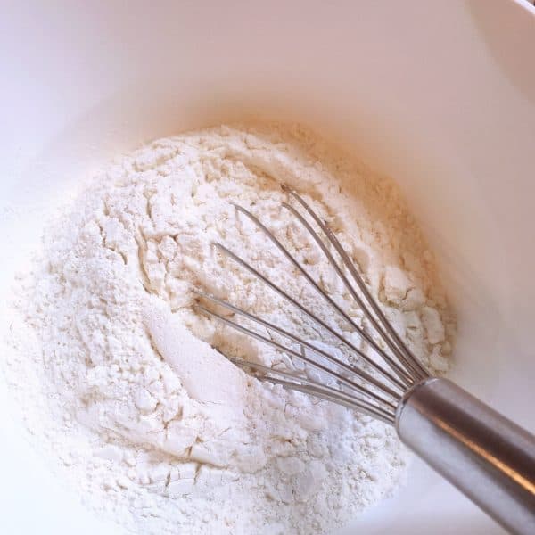 Flour, baking powder, salt