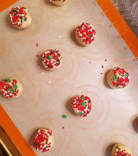 a dozen cookie dough balls for baking