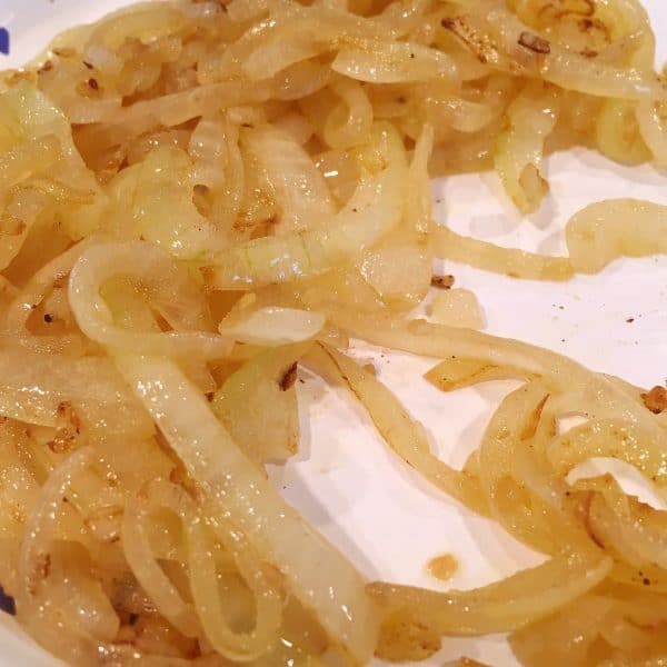 Sauteed Onions on a plate