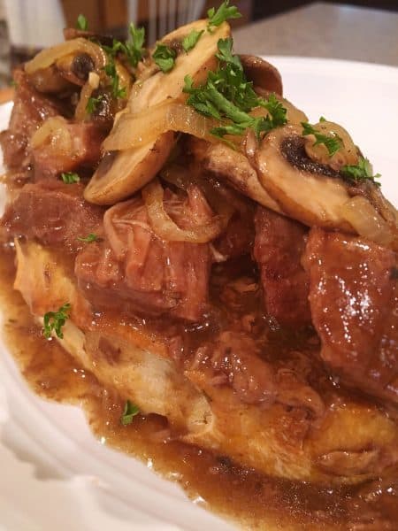 Open Face Beef Sandwiches with Gravy