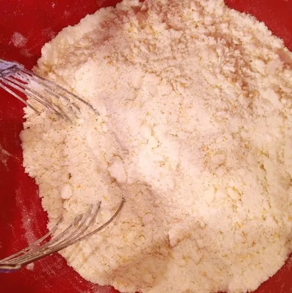 butter cut into flour