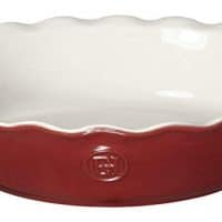 Emile Henry Made In France HR Modern Classics Pie Dish, 9", Red