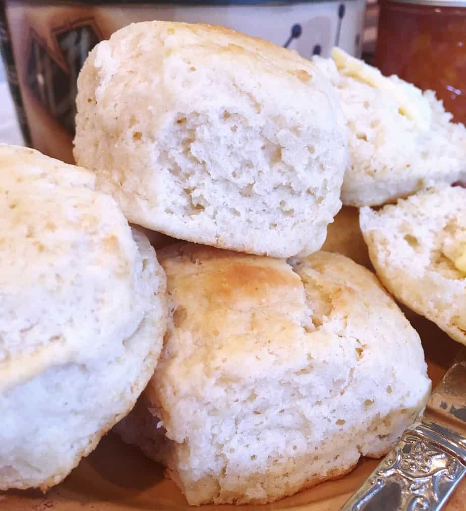 Buttermilk Baking Powder Biscuits piled high