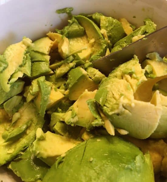 Diced up Avocado