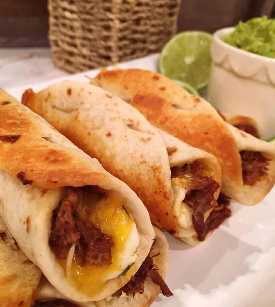 Oven Fried Mini Beef Flautas Norine's Nest