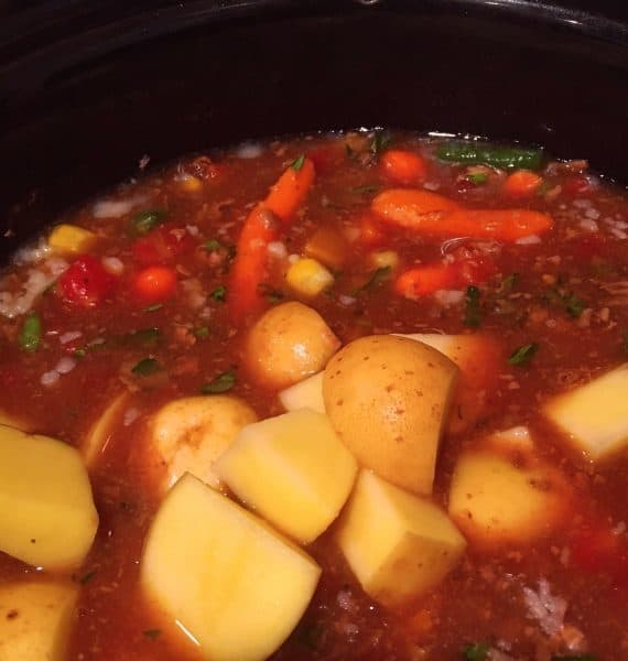Addition of Vegetables to Stew