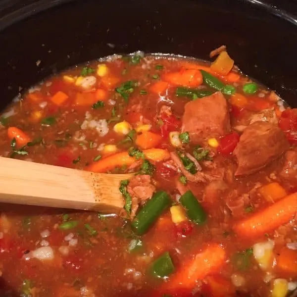 Beef Stew cooking on low