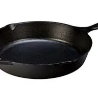 Lodge Cast Iron Skillet, Pre-Seasoned and Ready for Stove Top or Oven Use, 10.25", Black