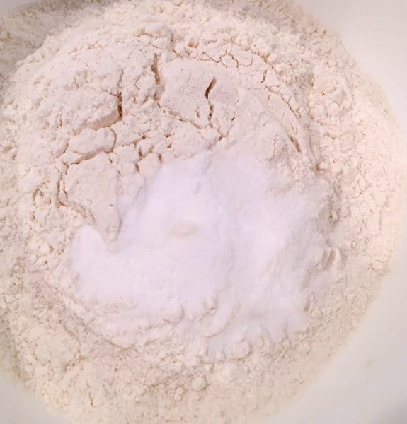 Flour mixture in bowl