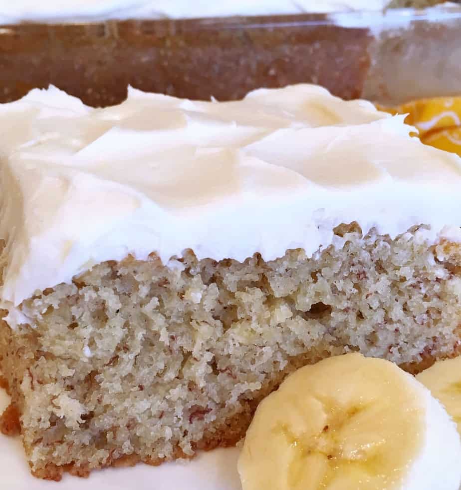 banana cake with cream cheese frosting