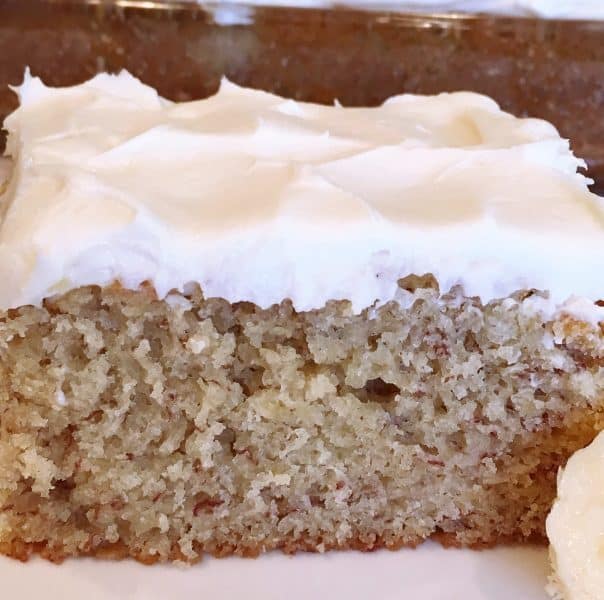 banana cake with cream cheese frosting