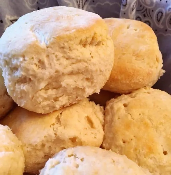 Basket full of biscuits