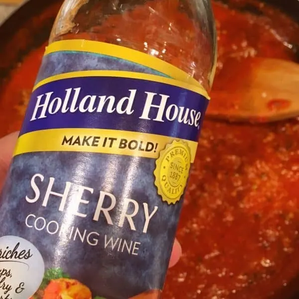 adding sherry to sauce