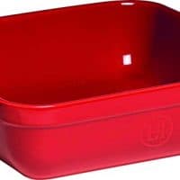 Emile Henry Made In France 9"x9" Square Baking Dish, Burgundy Red