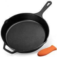 Legend Cast Iron Skillet 12 Inch | Helper Handle | FREE Silicone Grip | Cast Iron Pan For Frying, Cooking, Baking On Induction, Electric, Gas & In Oven | Lightly Pre-Seasoned, Gets Better w/Each Use