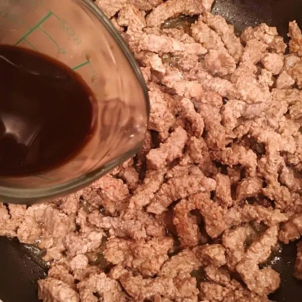 Adding Worchestershire sauce