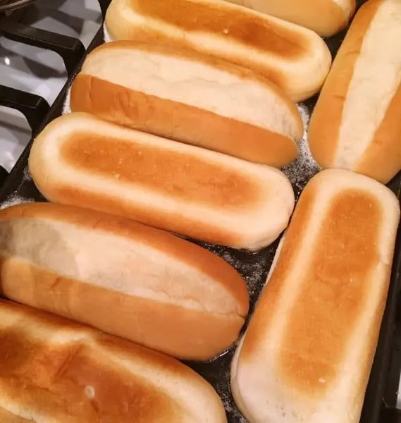 Toasting sub rolls