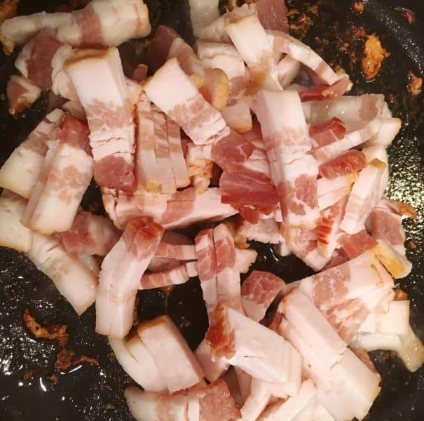 cooking bacon