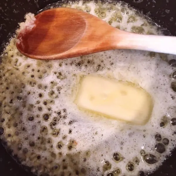 Melted Butter with minced garlic
