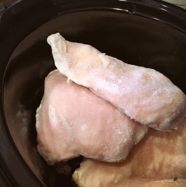 Frozen Chicken in slow cooker