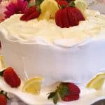 Close up of side of cake