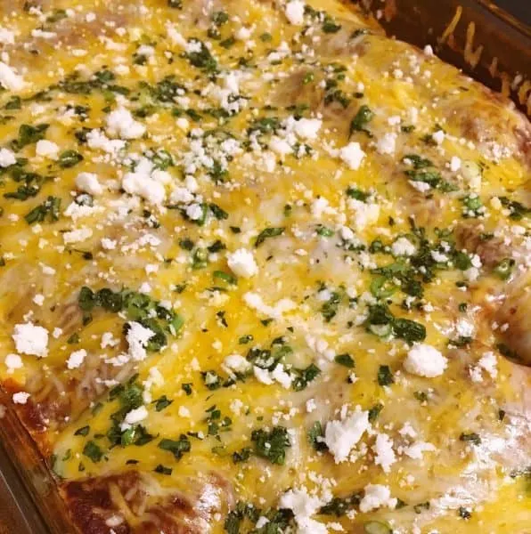 Cooked Casserole with Cotija Cheese