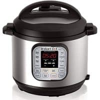 Instant Pot IP-DUO60 7-in-1 Programmable Pressure Cooker, 6qt/1000W, Latest 3rd Generation Technology, Stainless Steel Cooking Pot and Exterior
