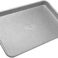 USA Pan Bakeware Half Sheet Pan, Warp Resistant Nonstick Baking Pan, Made in the USA from Aluminized Steel