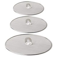 Homestia Grease Splatter Screen for Frying Pan Fine Mesh Stops Stove Oil Guard Skillet Lid Heavy Duty, 10"+11.5"+13"