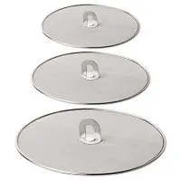 Homestia Grease Splatter Screen for Frying Pan Fine Mesh Stops Stove Oil Guard Skillet Lid Heavy Duty, 10"+11.5"+13"