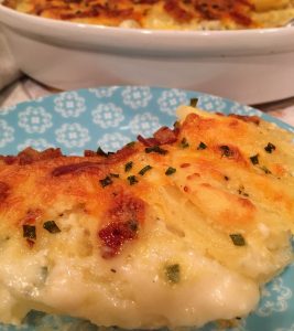 serving of scalloped potatoes