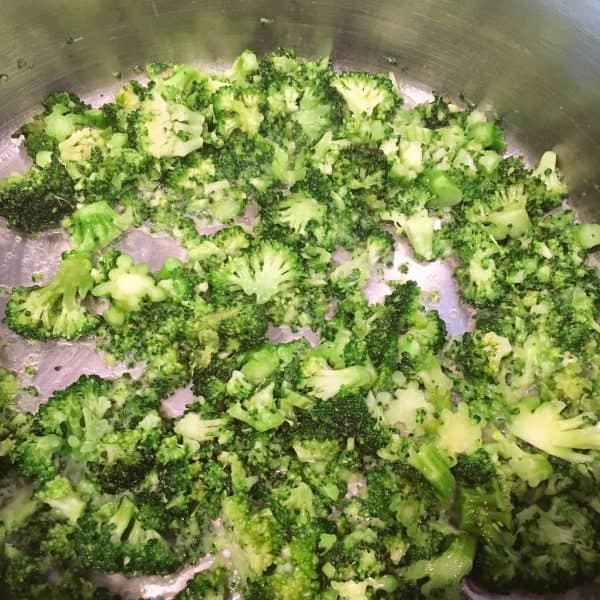 chopped broccoli sauteed with butter
