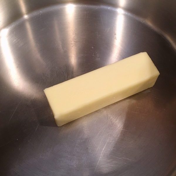 butter in pan