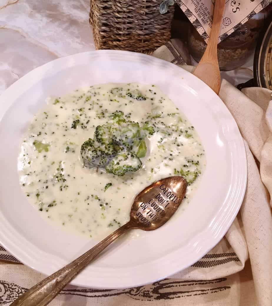 Bow of Cream of Broccoli soup