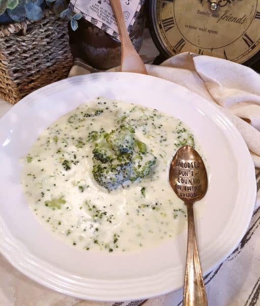 Bowl of Cream of Broccoli Soup