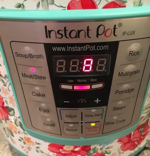 Instant Pot with settings