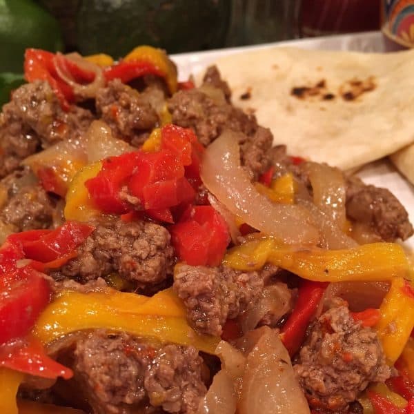 Beef Fajitas on serving platter