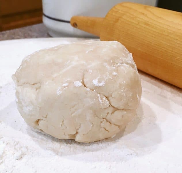 Pie dough in a ball