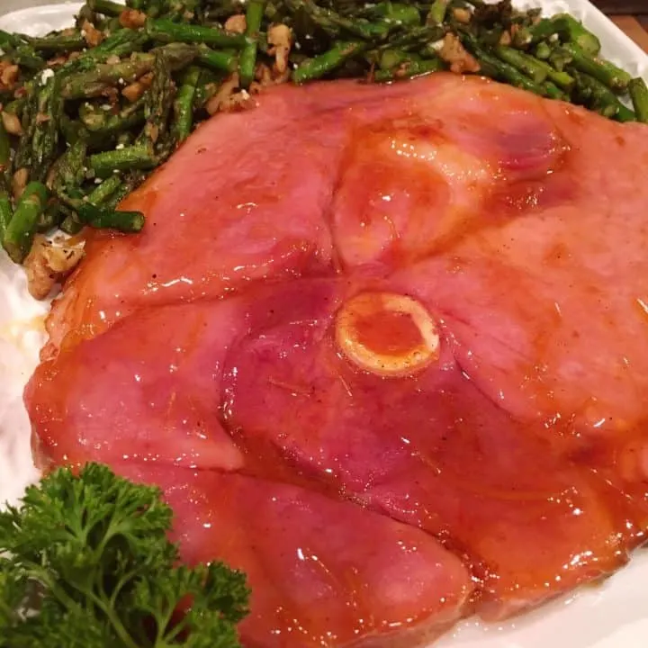 baked ham Steak for Two