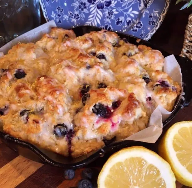 Blueberry Lemon Baking Soda Muffins