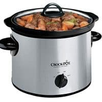 Crock-Pot SCR300-SS 3-Quart Manual Slow Cooker, Silver