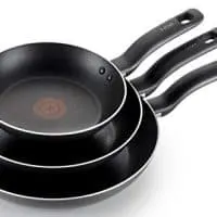 T-fal B363S3 Specialty Nonstick 8-Inch, 9.5-Inch and 11-Inch Fry Pan Set, Cookware Set, 3-Pack, Black