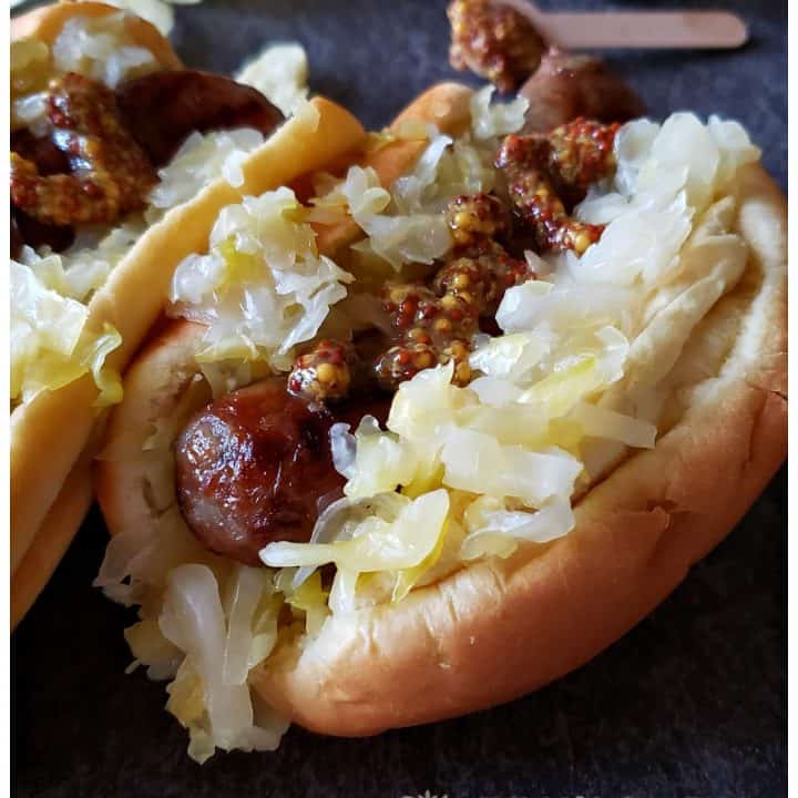 Image for Beer Braised Brats and Sauerkraut